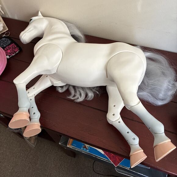 Battat Our Generation White with Purple Mane Circus Horse 20” Articulated Legs - Picture 7 of 9